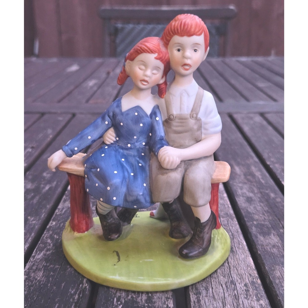 Vintage Danbury Mint Norman Rockwell "Young Love" Porcelain Figurine